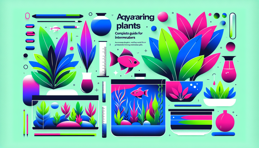 Modern flat design aquascaping illustration for undefined