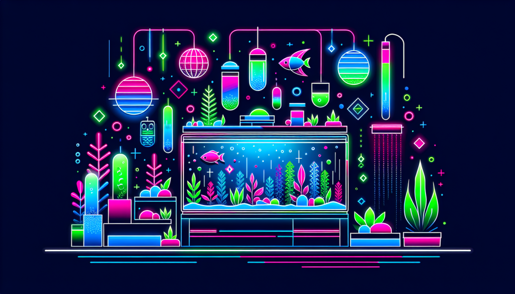 Modern flat design aquascaping illustration for undefined