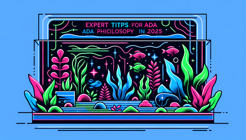 Modern flat design aquascaping illustration for undefined
