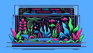 Modern flat design aquascaping illustration for undefined