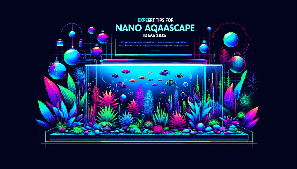 Modern flat design aquascaping illustration for undefined