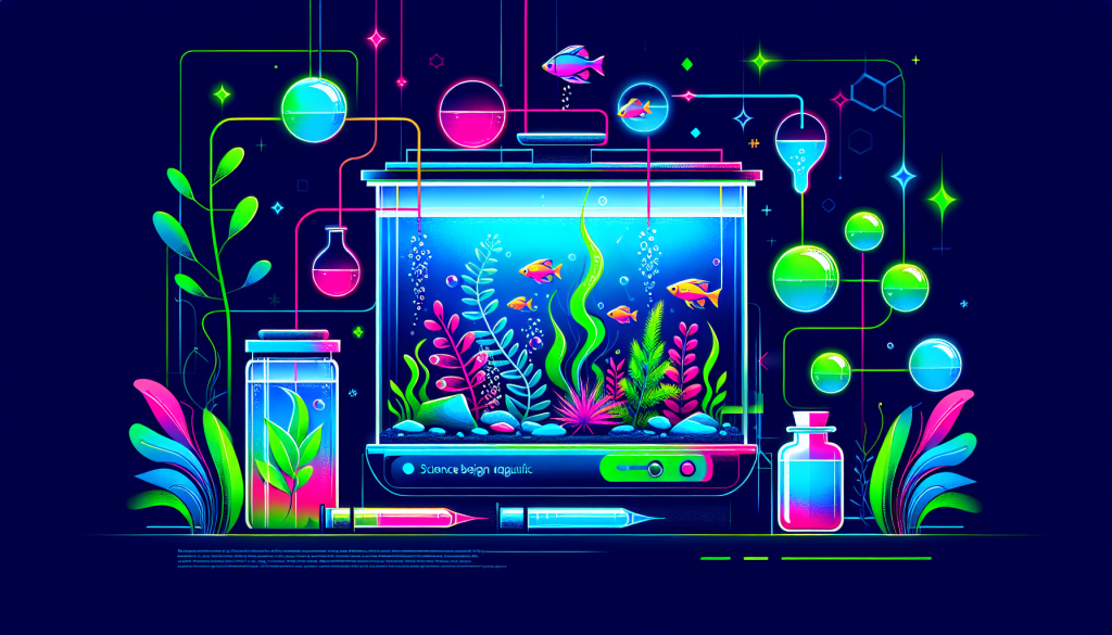 Modern flat design aquascaping illustration for undefined