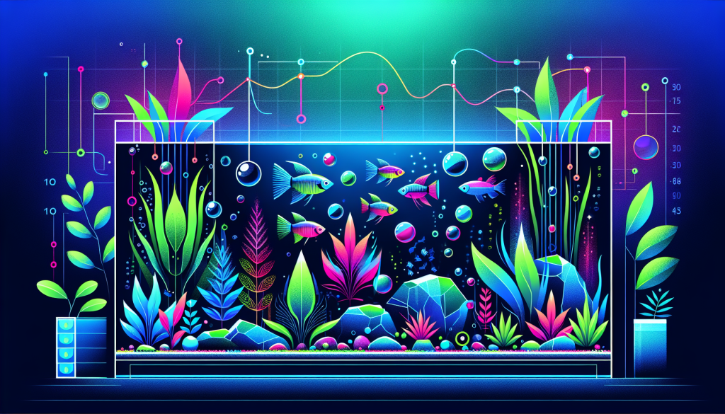 Modern flat design aquascaping illustration for undefined