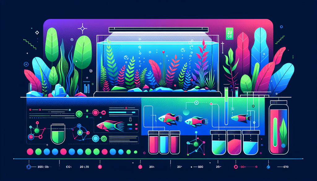 Modern flat design aquascaping illustration for undefined
