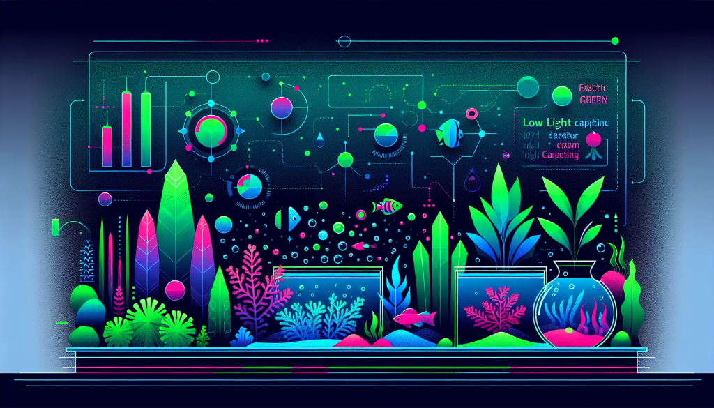 Modern flat design aquascaping illustration for undefined