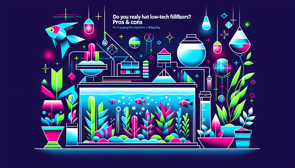 Modern flat design aquascaping illustration for undefined