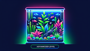 Modern flat design aquascaping illustration for undefined