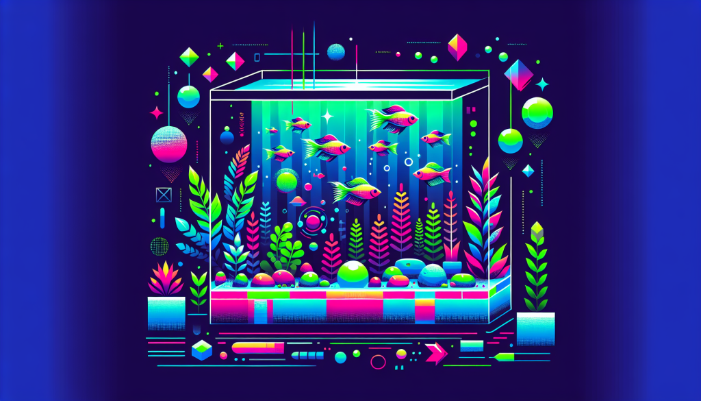 Modern flat design aquascaping illustration for undefined