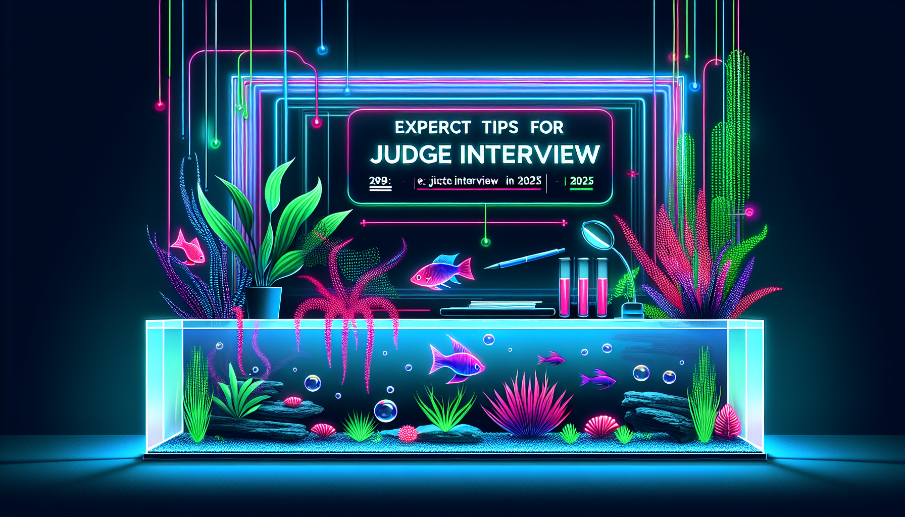 Modern flat design aquascaping illustration for undefined
