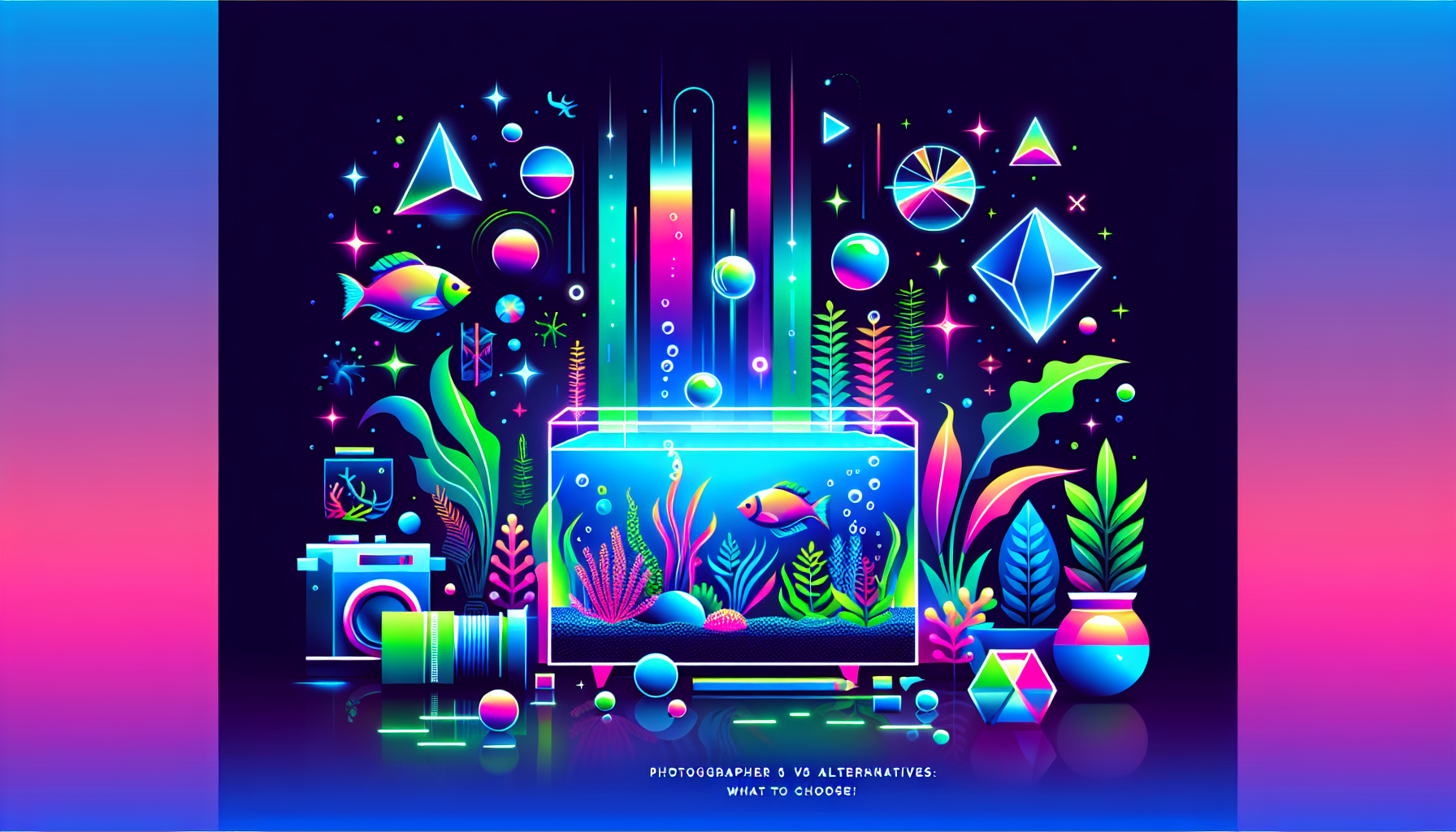 Modern flat design aquascaping illustration for undefined
