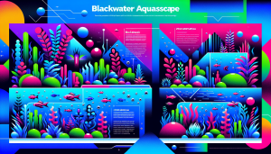 Modern flat design aquascaping illustration for undefined