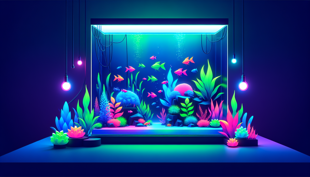 Modern flat design aquascaping illustration for undefined