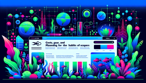 Modern flat design aquascaping illustration for undefined