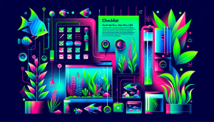 Modern flat design aquascaping illustration for undefined