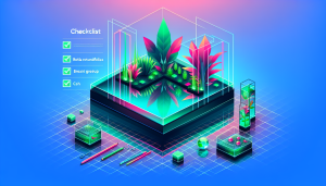 Modern flat design aquascaping illustration for undefined