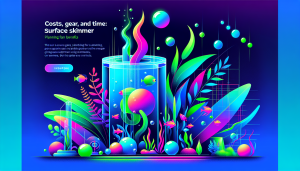 Modern flat design aquascaping illustration for undefined