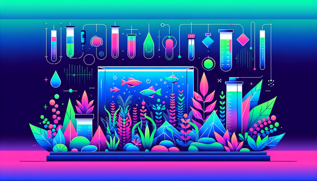 Modern flat design aquascaping illustration for undefined