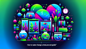 Modern flat design aquascaping illustration for undefined