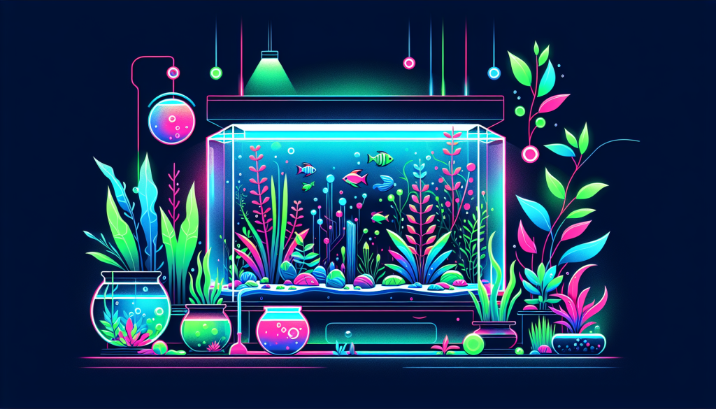 Modern flat design aquascaping illustration for undefined