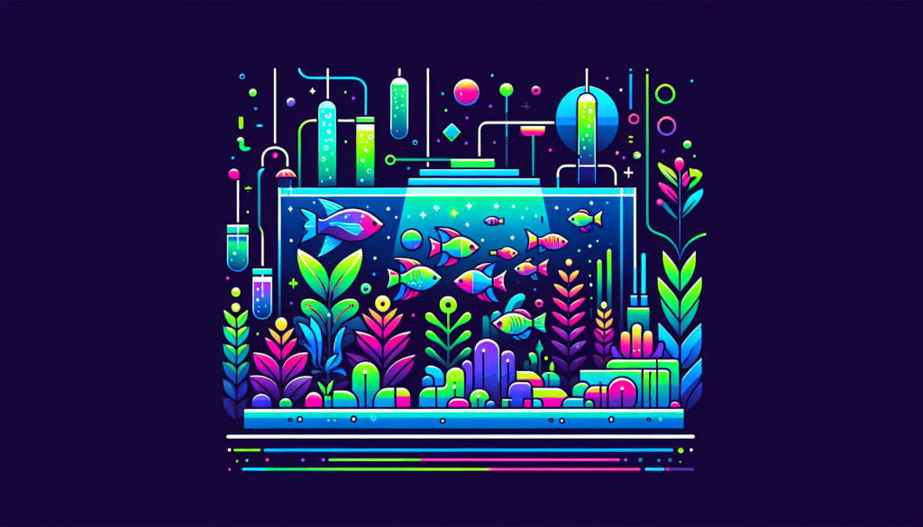 Modern flat design aquascaping illustration for undefined