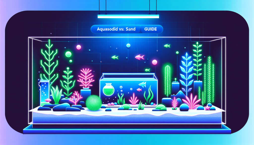 Modern flat design aquascaping illustration for undefined