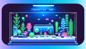 Modern flat design aquascaping illustration for undefined