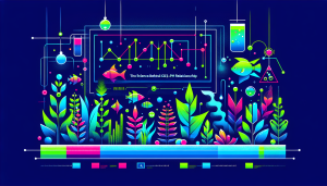Modern flat design aquascaping illustration for undefined