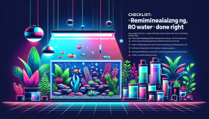Modern flat design aquascaping illustration for undefined