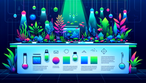 Modern flat design aquascaping illustration for undefined