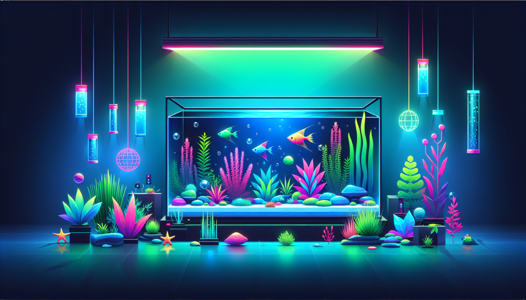Modern flat design aquascaping illustration for undefined