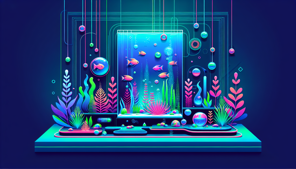 Modern flat design aquascaping illustration for undefined