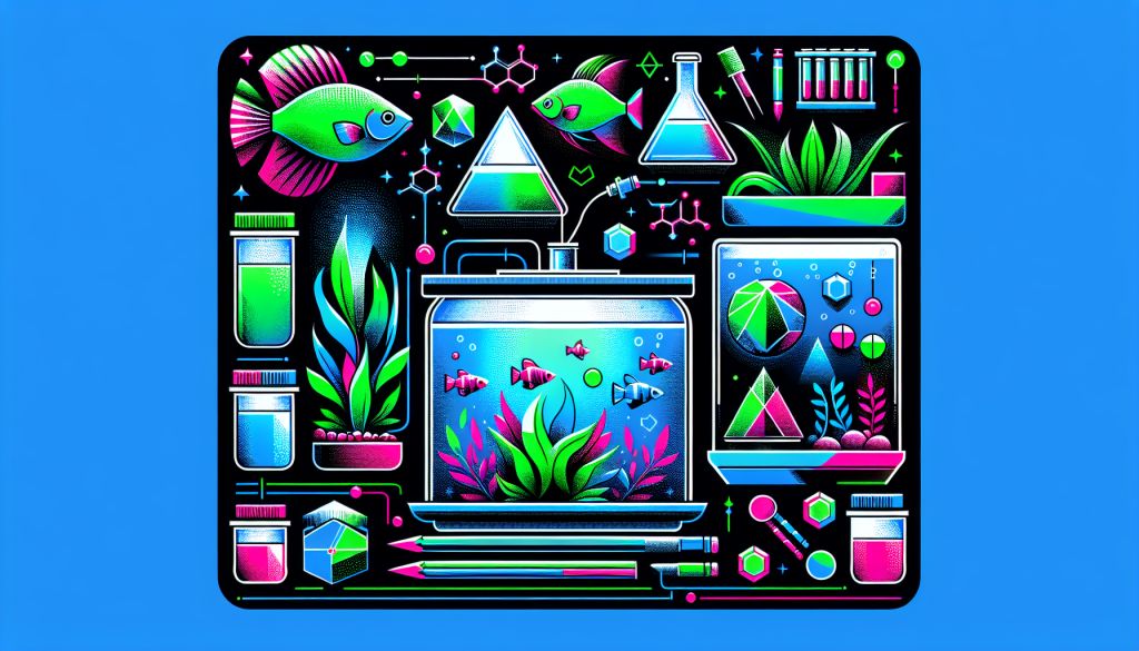 Modern flat design aquascaping illustration for undefined