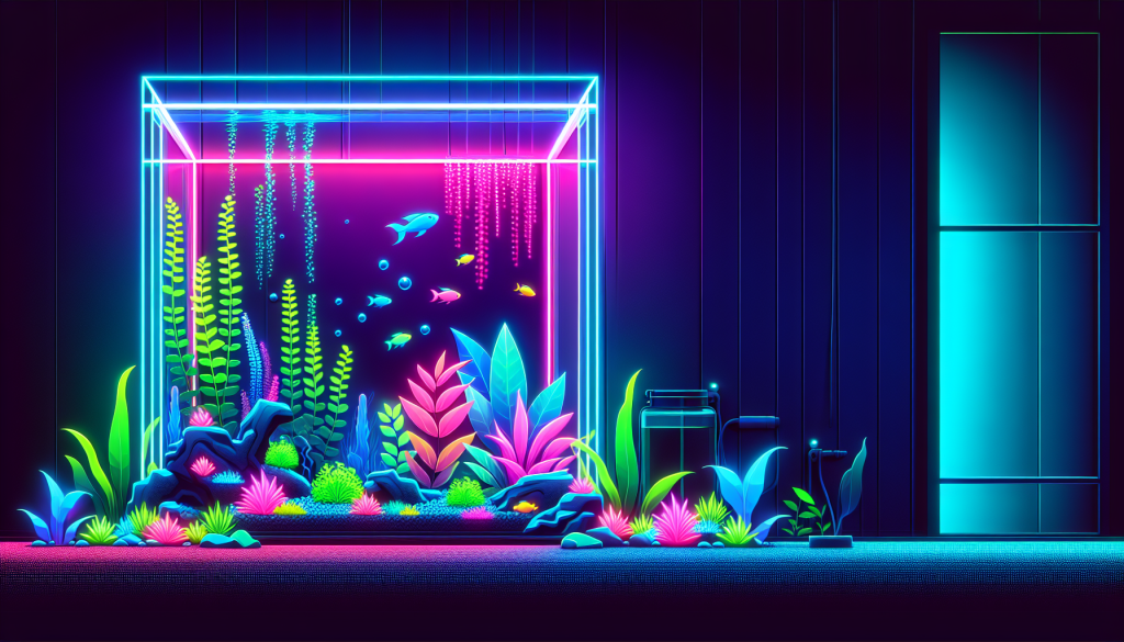 Modern flat design aquascaping illustration for undefined