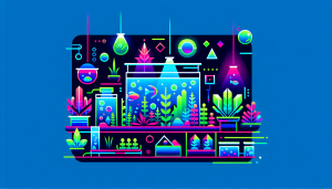 Modern flat design aquascaping illustration for undefined