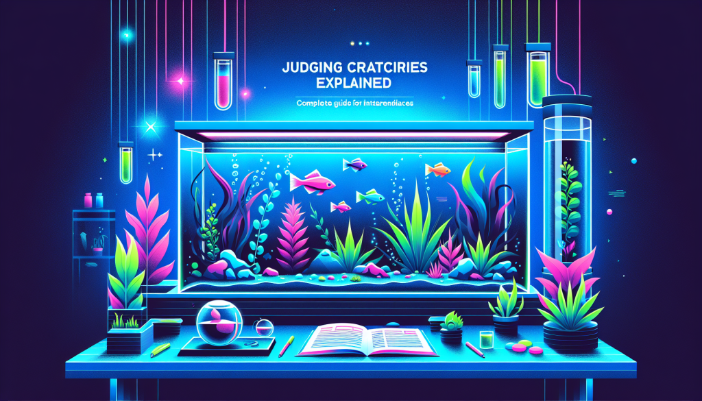 Modern flat design aquascaping illustration for undefined