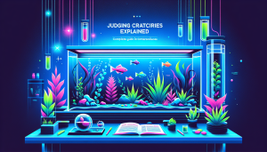 Modern flat design aquascaping illustration for undefined