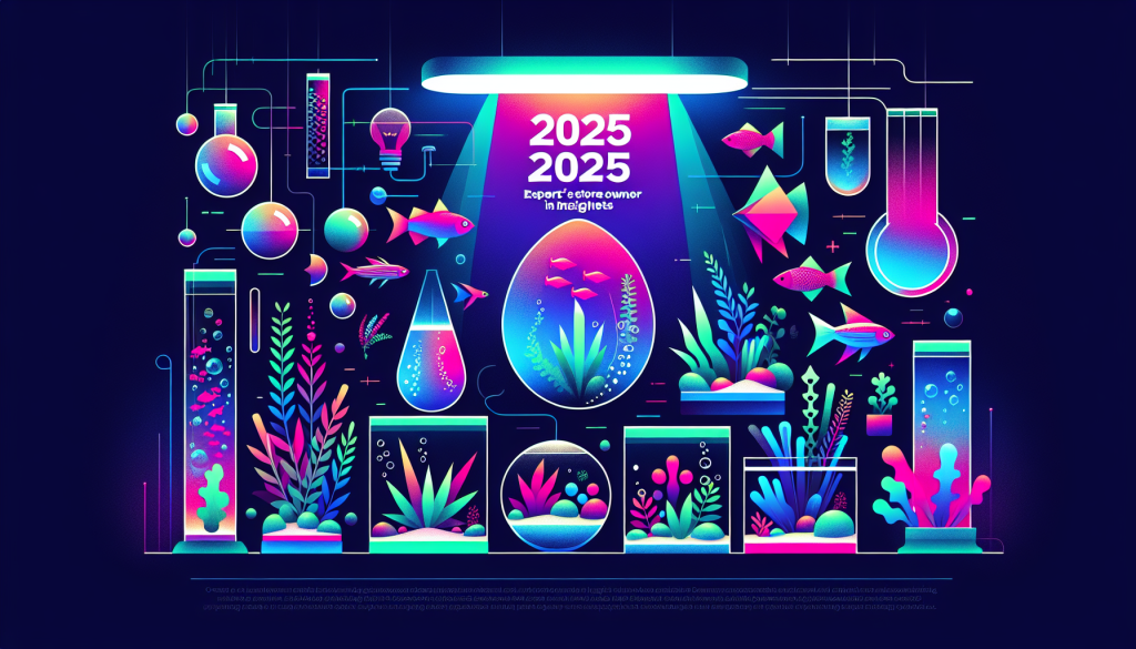 Modern flat design aquascaping illustration for undefined
