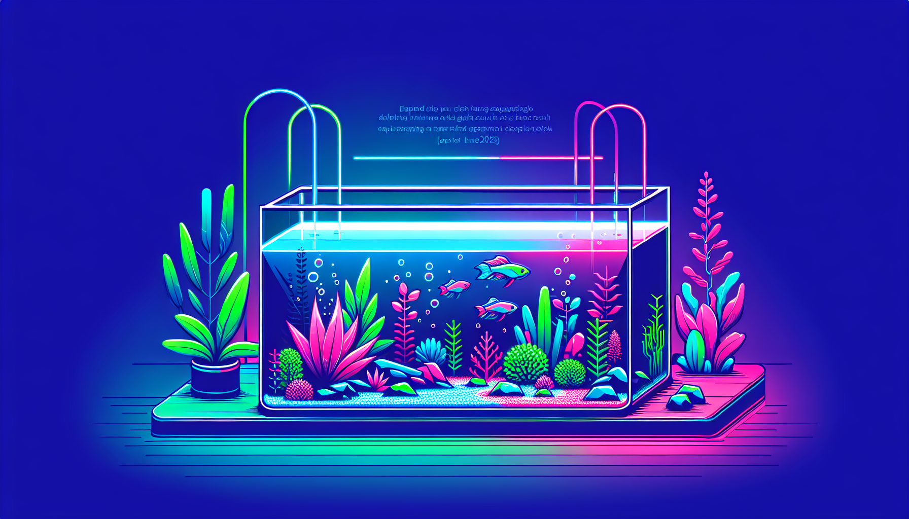 Modern flat design aquascaping illustration for undefined
