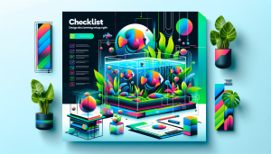 Modern flat design aquascaping illustration for undefined