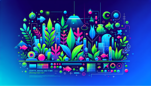 Modern flat design aquascaping illustration for undefined