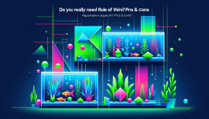 Modern flat design aquascaping illustration for undefined