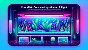 Modern flat design aquascaping illustration for undefined