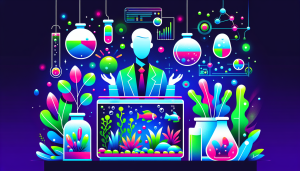 Modern flat design aquascaping illustration for undefined
