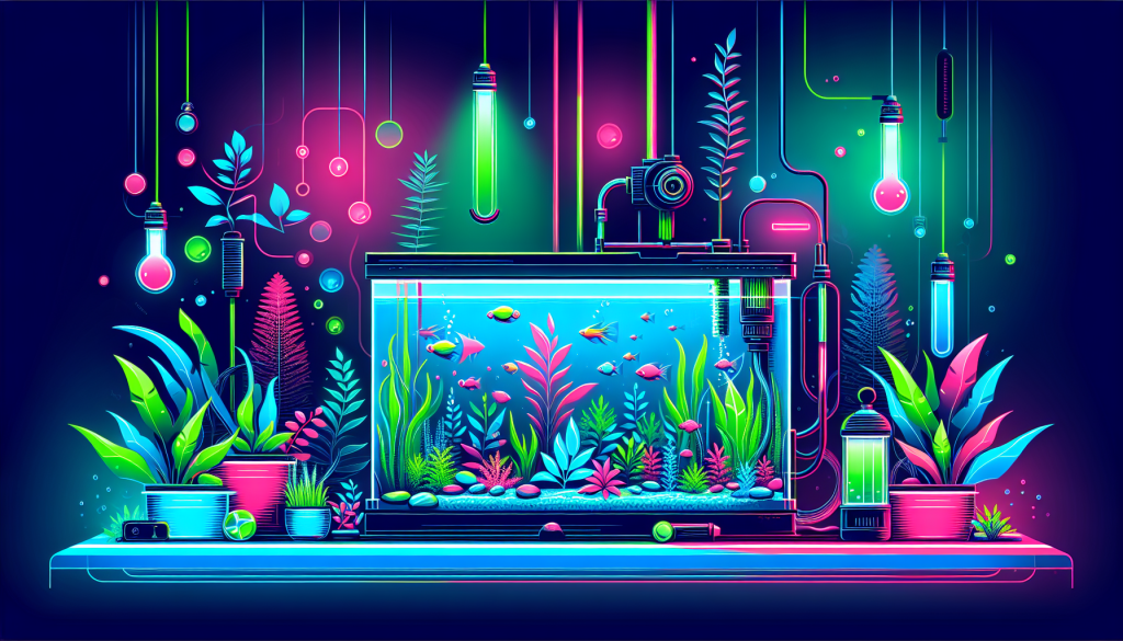 Modern flat design aquascaping illustration for undefined