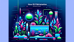 Modern flat design aquascaping illustration for undefined