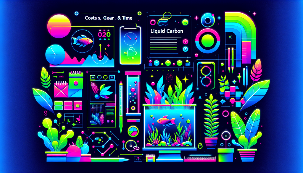 Modern flat design aquascaping illustration for undefined
