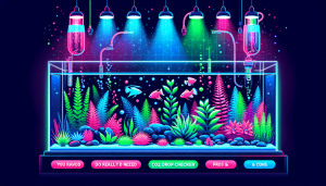 Modern flat design aquascaping illustration for undefined