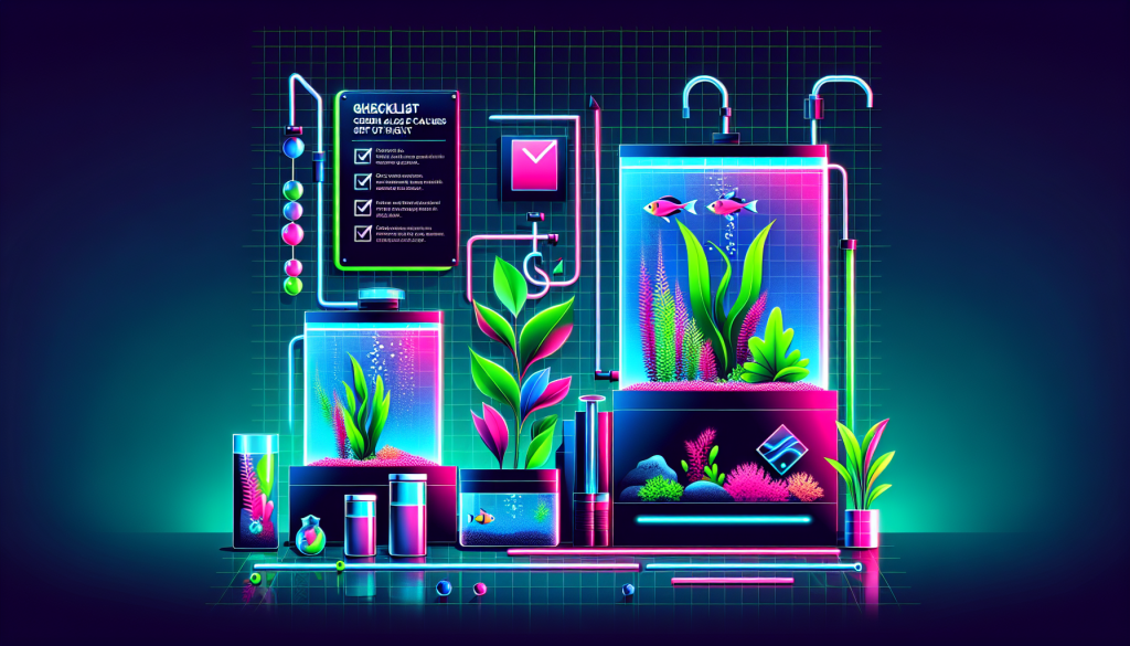 Modern flat design aquascaping illustration for undefined