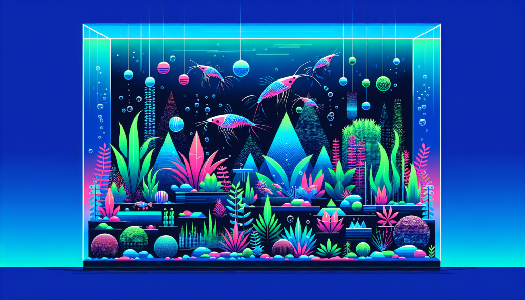 Modern flat design aquascaping illustration for undefined