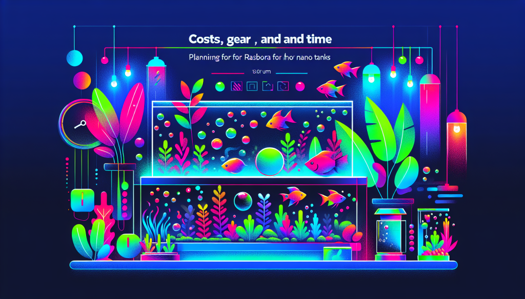 Modern flat design aquascaping illustration for undefined